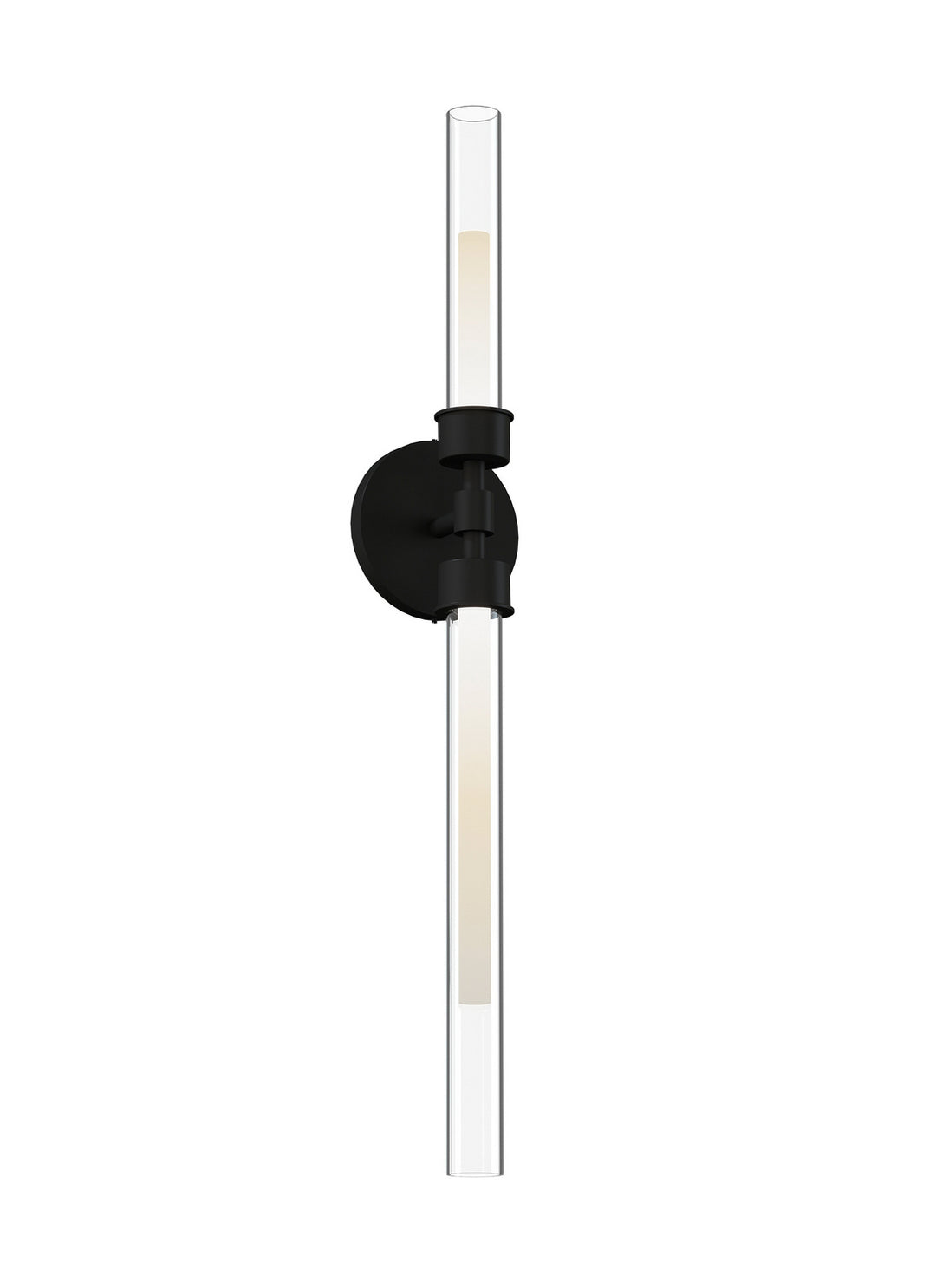 Visual Comfort Modern Linger 700BCLNG2B-LED930 Wall Light - Nightshade Black