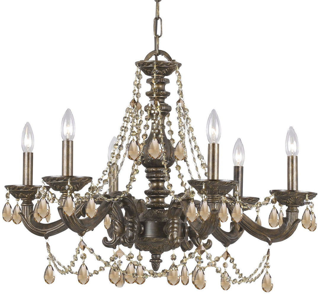 Crystorama Paris Market 5026-VB-GT-S Chandelier Light - Venetian Bronze