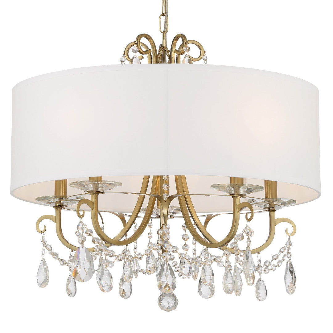 Crystorama Othello 6625-VG-CL-SAQ Chandelier Light - Vibrant Gold