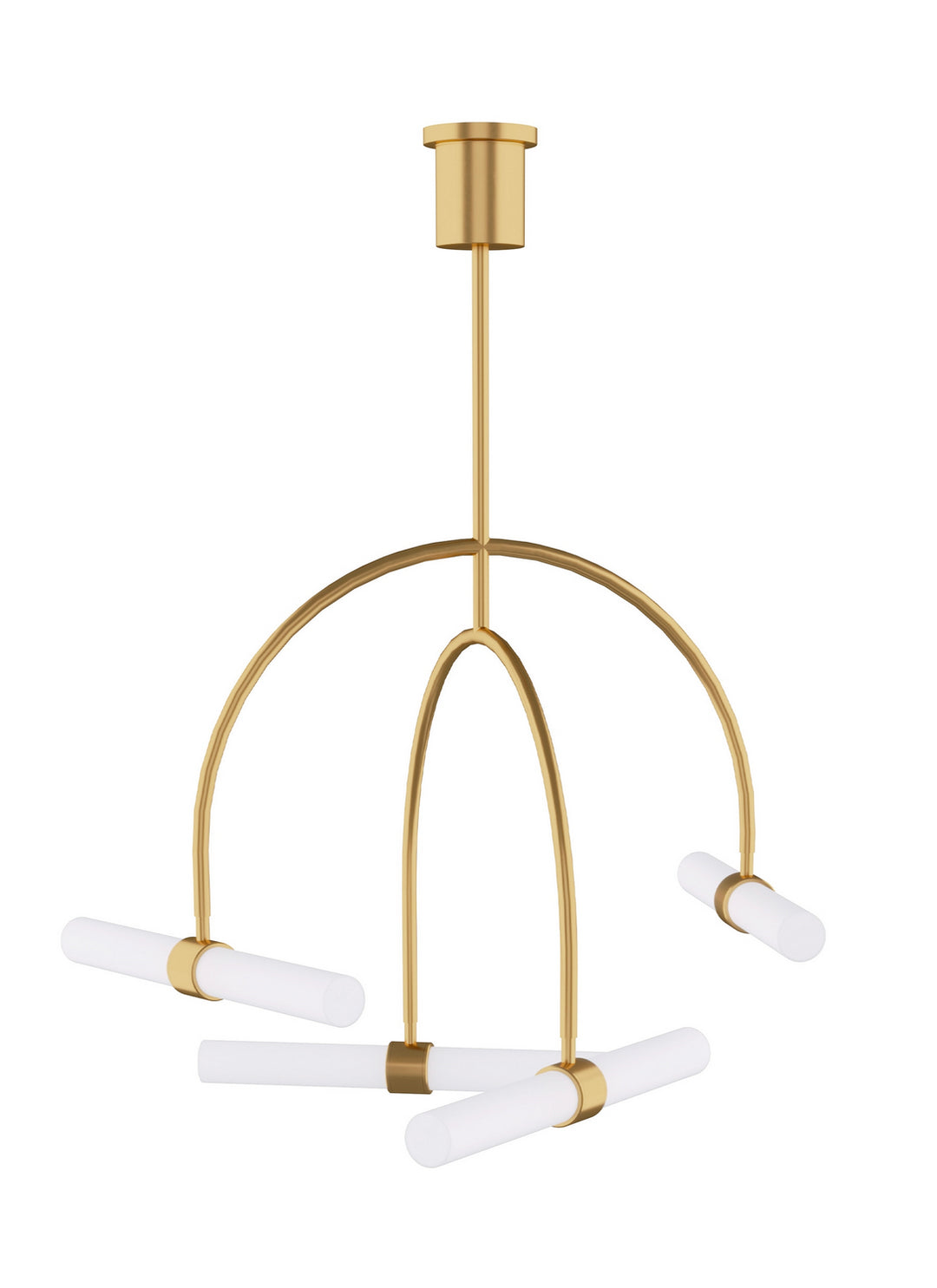 Visual Comfort Modern Calumn 700CLM4NB-LED930 Chandelier Light - Natural Brass