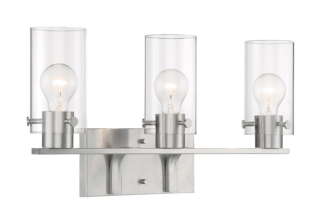 Nuvo Sommerset 60-7173 Bath Vanity Light 21 in. wide - Brushed Nickel