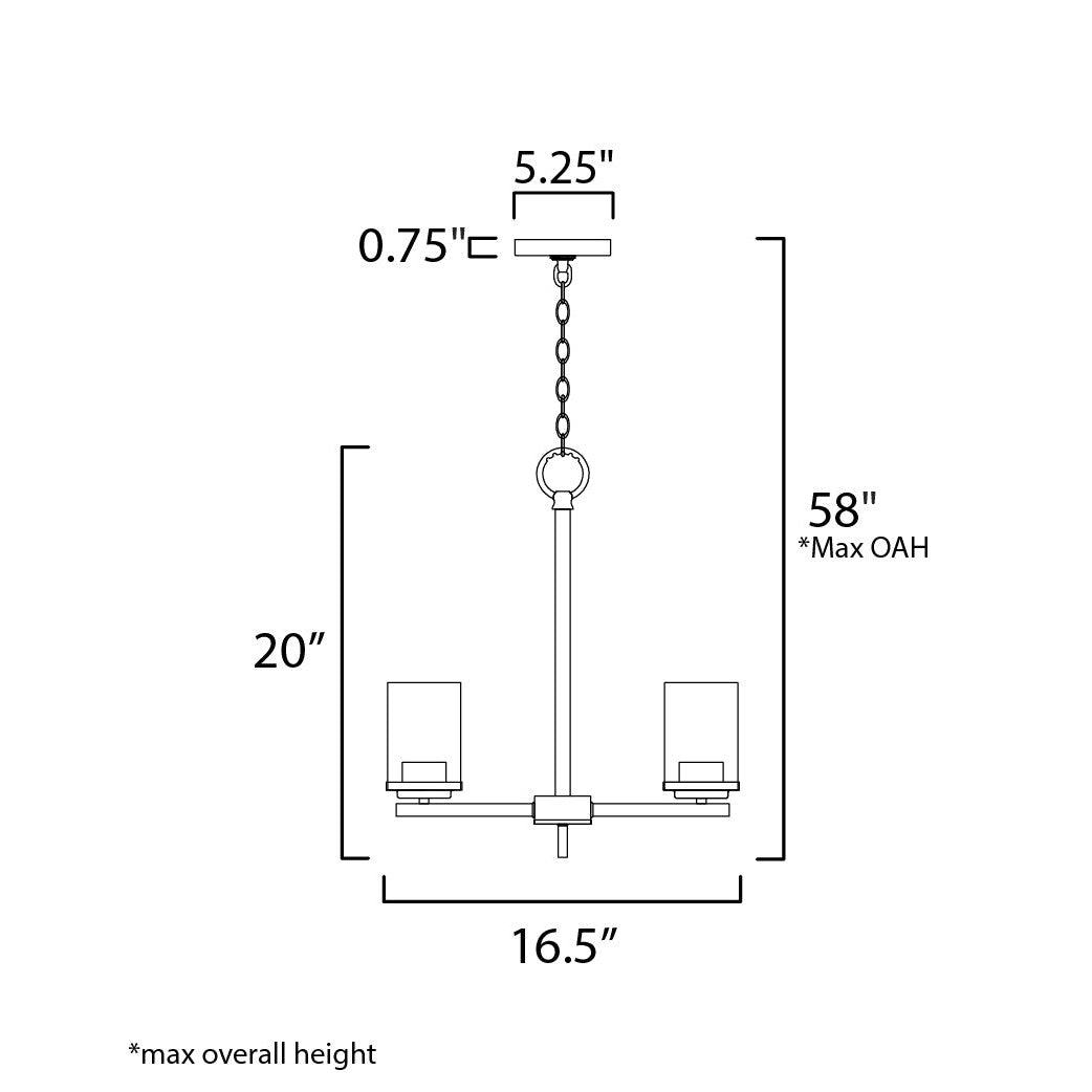 Maxim Corona 10203FTSN Chandelier Light - Satin Nickel