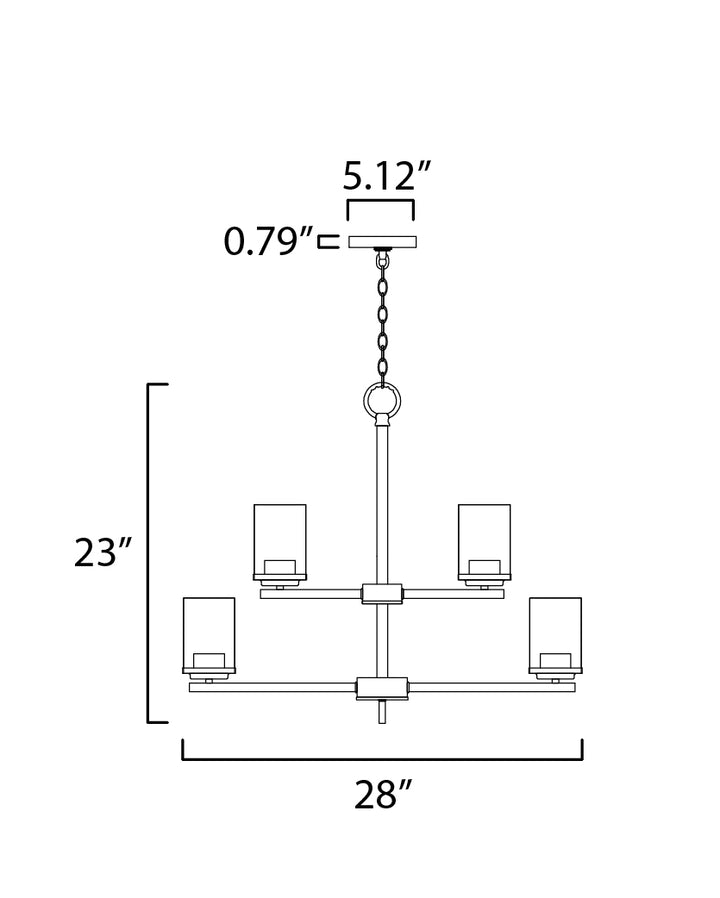 Maxim Corona 10206CLSN Chandelier Light - Satin Nickel