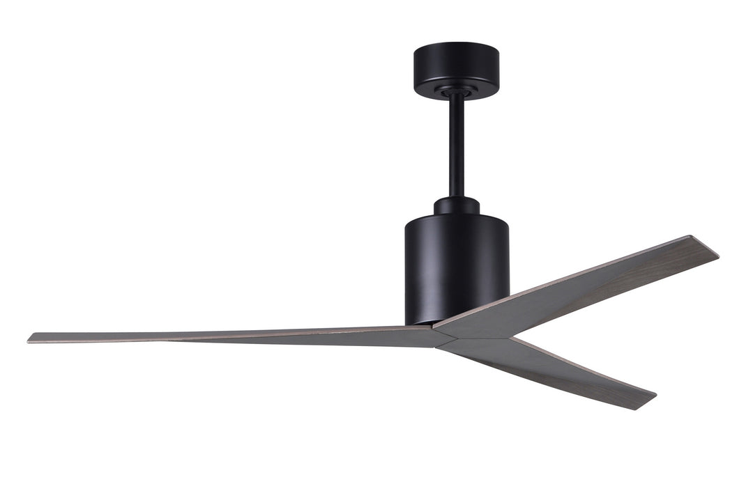 Matthews Fan Company Eliza EK-BK-OO Ceiling Fan 56 - Matte Black, Old Oak Tone/