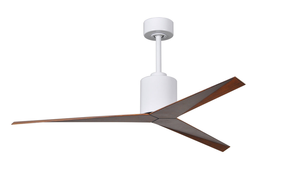 Matthews Fan Company Eliza EK-WH-WN Ceiling Fan 56 - Gloss White, Walnut Tone/