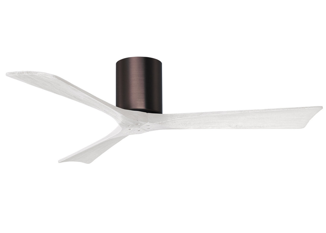 Matthews Fan Company Irene IR3H-BB-MWH-52 Ceiling Fan 52 - Brushed Bronze, Matte White/