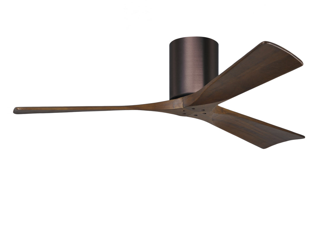 Matthews Fan Company Irene IR3H-BB-WA-52 Ceiling Fan 52 - Brushed Bronze, Walnut/