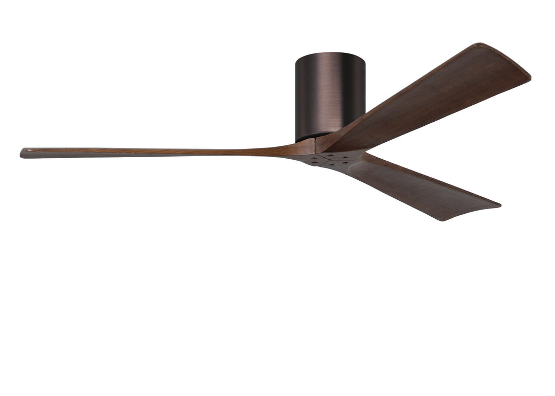 Matthews Fan Company Irene IR3H-BB-WA-60 Ceiling Fan 60 - Brushed Bronze, Walnut/