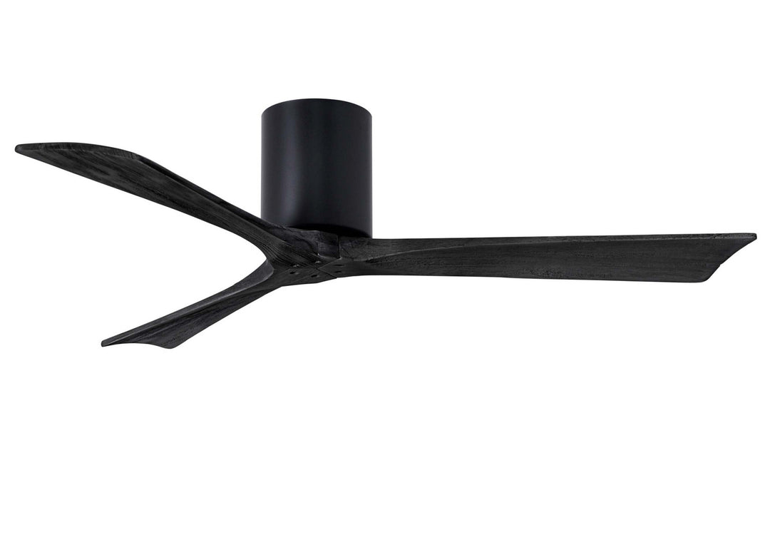 Matthews Fan Company Irene IR3H-BK-BK-52 Ceiling Fan 52 - Matte Black, Matte Black/