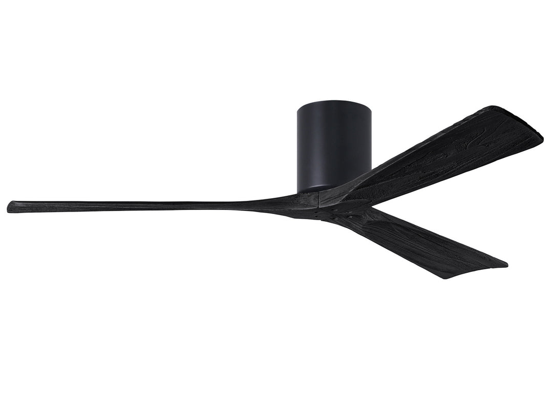 Matthews Fan Company Irene IR3H-BK-BK-60 Ceiling Fan 60 - Matte Black, Matte Black/