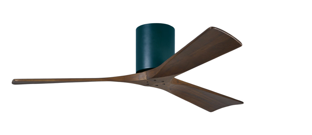 Matthews Fan Company Irene IR3H-BK-WA-52 Ceiling Fan 52 - Matte Black, Walnut Tone/