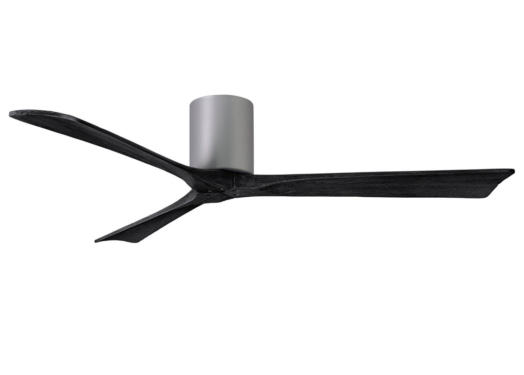 Matthews Fan Company Irene IR3H-BN-BK-60 Ceiling Fan 60 - Brushed Nickel, Matte Black/