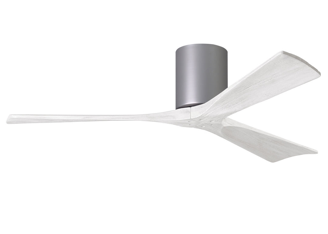 Matthews Fan Company Irene IR3H-BN-MWH-52 Ceiling Fan 52 - Brushed Nickel, Matte White/