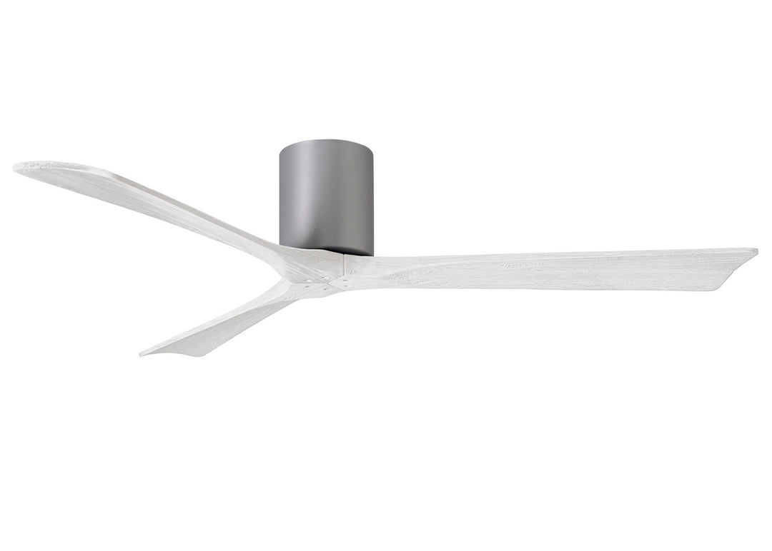 Matthews Fan Company Irene IR3H-BN-MWH-60 Ceiling Fan 60 - Brushed Nickel, Matte White/