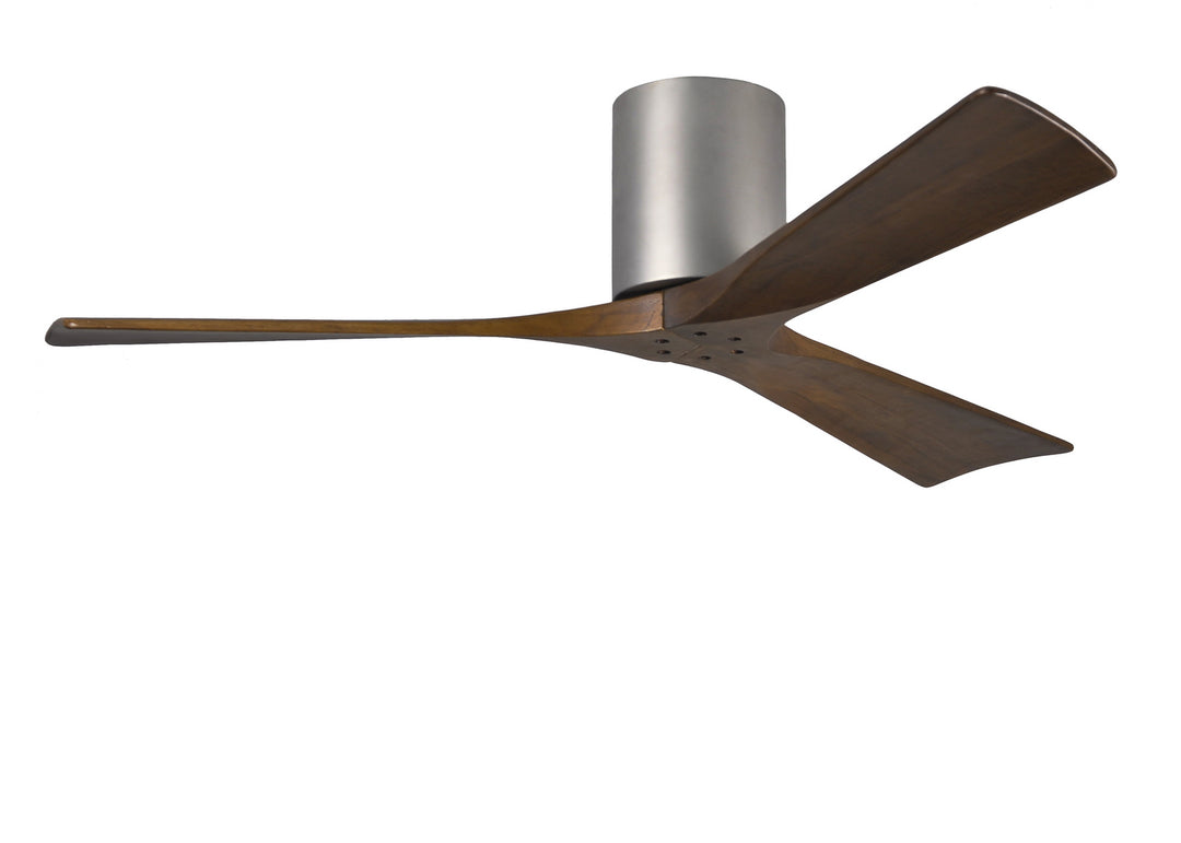 Matthews Fan Company Irene IR3H-BN-WA-52 Ceiling Fan 52 - Brushed Nickel, Walnut Tone/