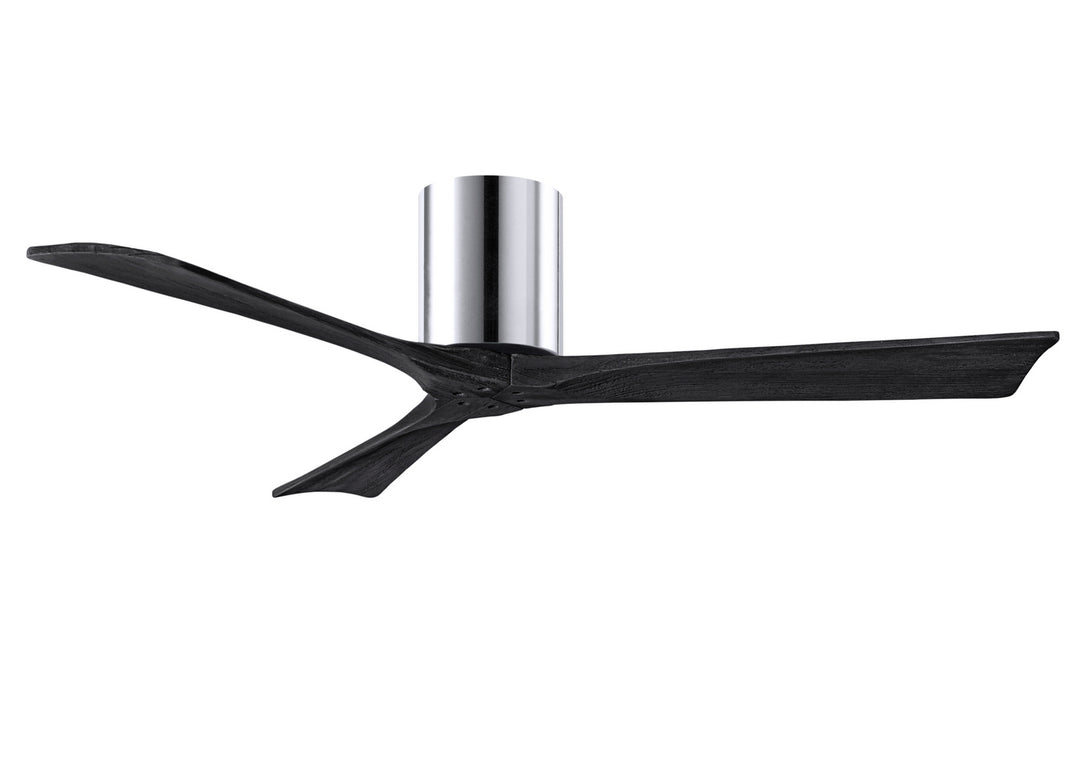 Matthews Fan Company Irene IR3H-CR-BK-52 Ceiling Fan 52 - Polished Chrome, Matte Black/