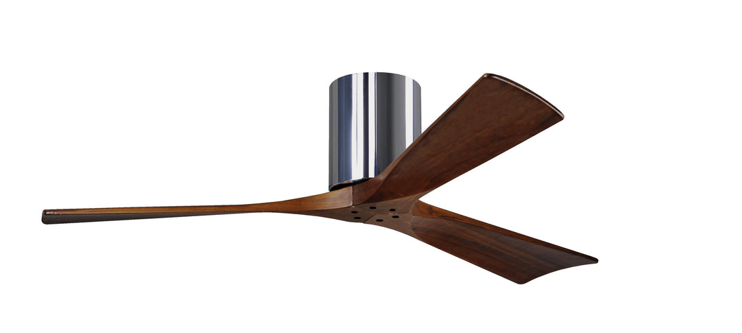 Matthews Fan Company Irene IR3H-CR-WA-52 Ceiling Fan 52 - Polished Chrome, Walnut Tone/