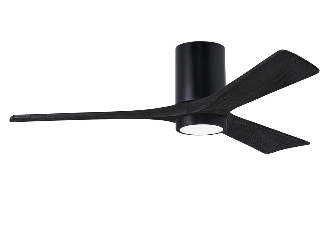 Matthews Fan Company Irene IR3HLK-BK-BK-52 Ceiling Fan 52 - Matte Black, Matte Black/