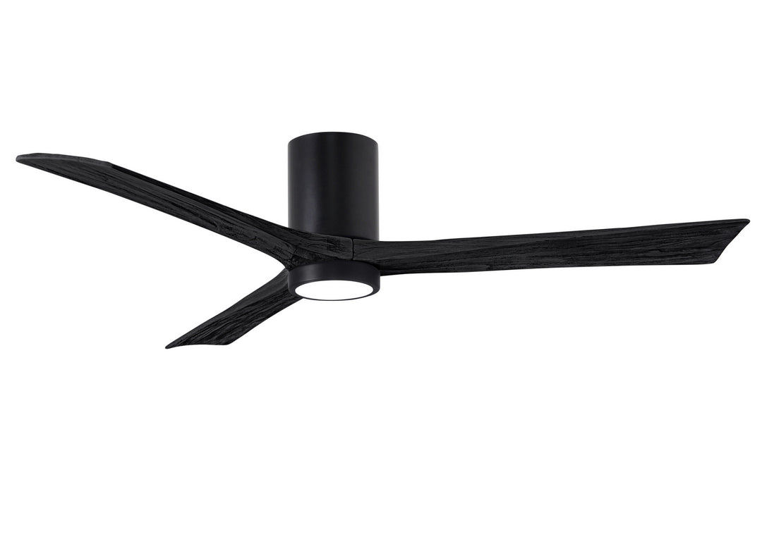 Matthews Fan Company Irene IR3HLK-BK-BK-60 Ceiling Fan 60 - Matte Black, Matte Black/