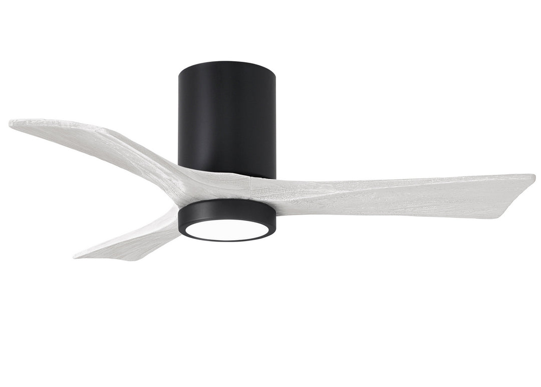 Matthews Fan Company Irene IR3HLK-BK-MWH-42 Ceiling Fan 42 - Matte Black, Matte White/