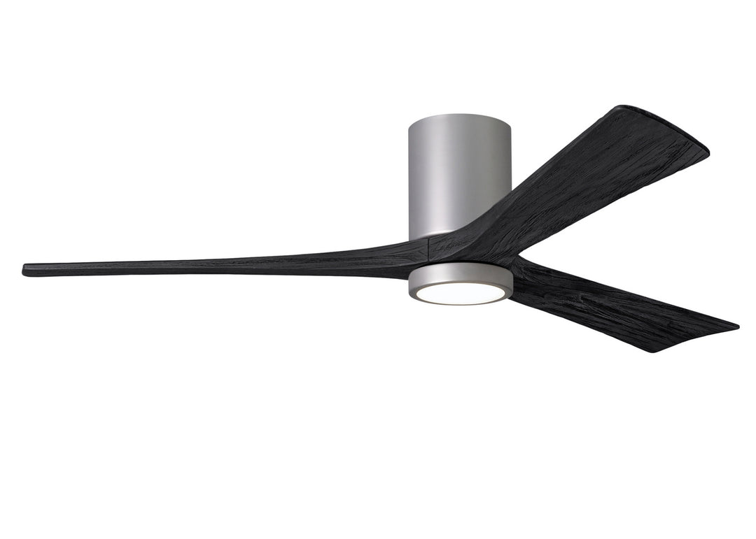 Matthews Fan Company Irene IR3HLK-BN-BK-60 Ceiling Fan 60 - Brushed Nickel, Matte Black/