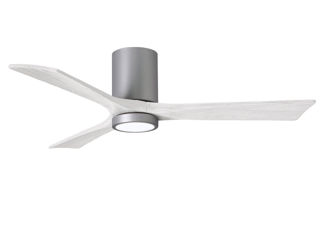 Matthews Fan Company Irene IR3HLK-BN-MWH-52 Ceiling Fan 52 - Brushed Nickel, Matte White/