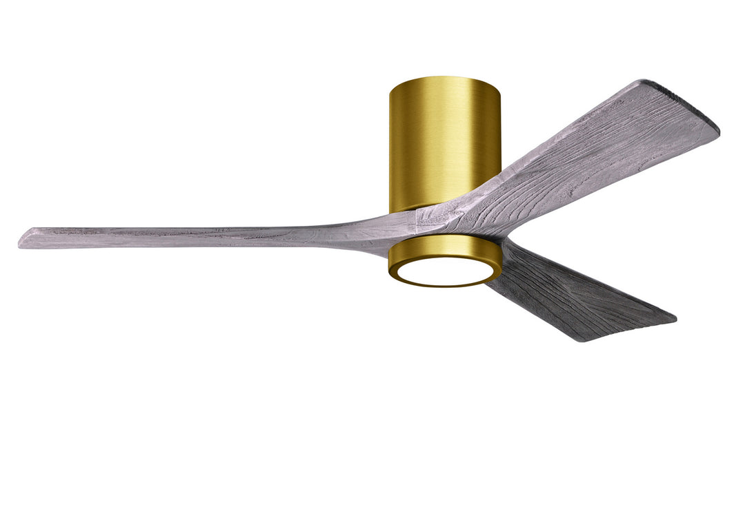 Matthews Fan Company Irene IR3HLK-BRBR-BW-52 Ceiling Fan 52 - Brushed Brass, Barnwood Tone/