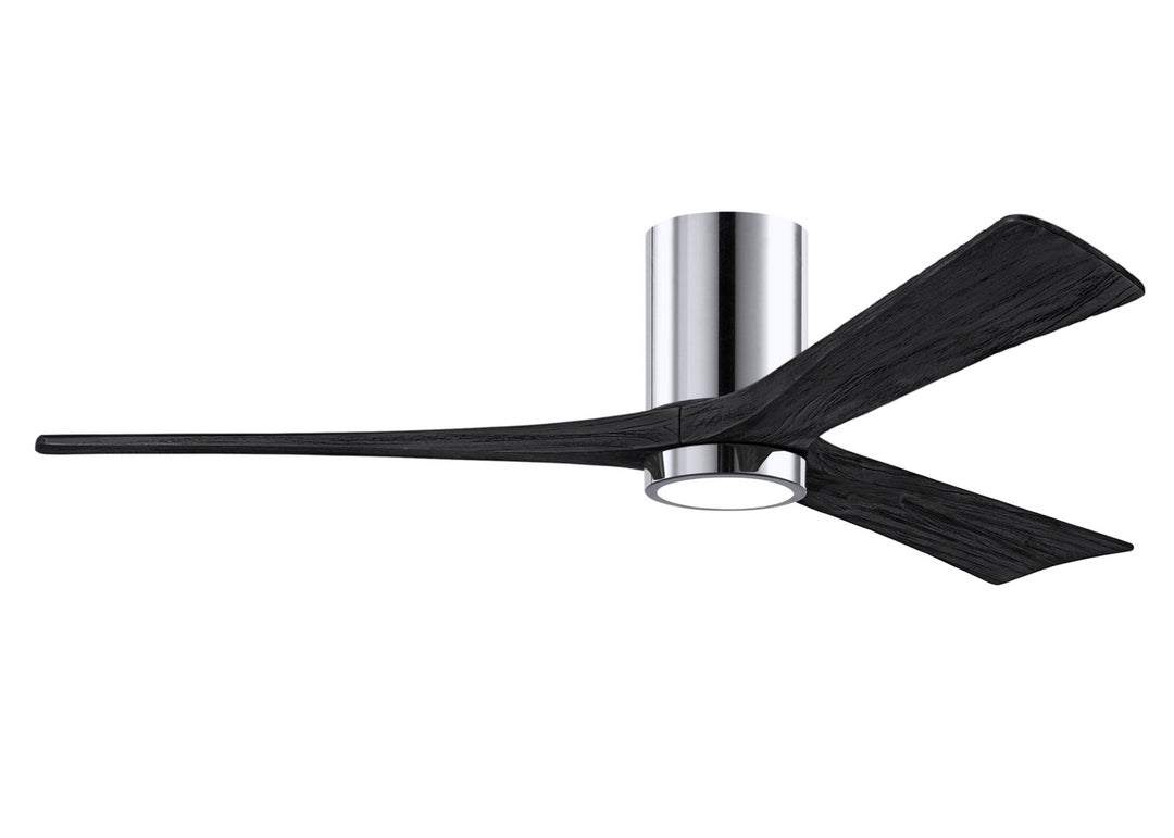 Matthews Fan Company Irene IR3HLK-CR-BK-60 Ceiling Fan 60 - Polished Chrome, Matte Black/