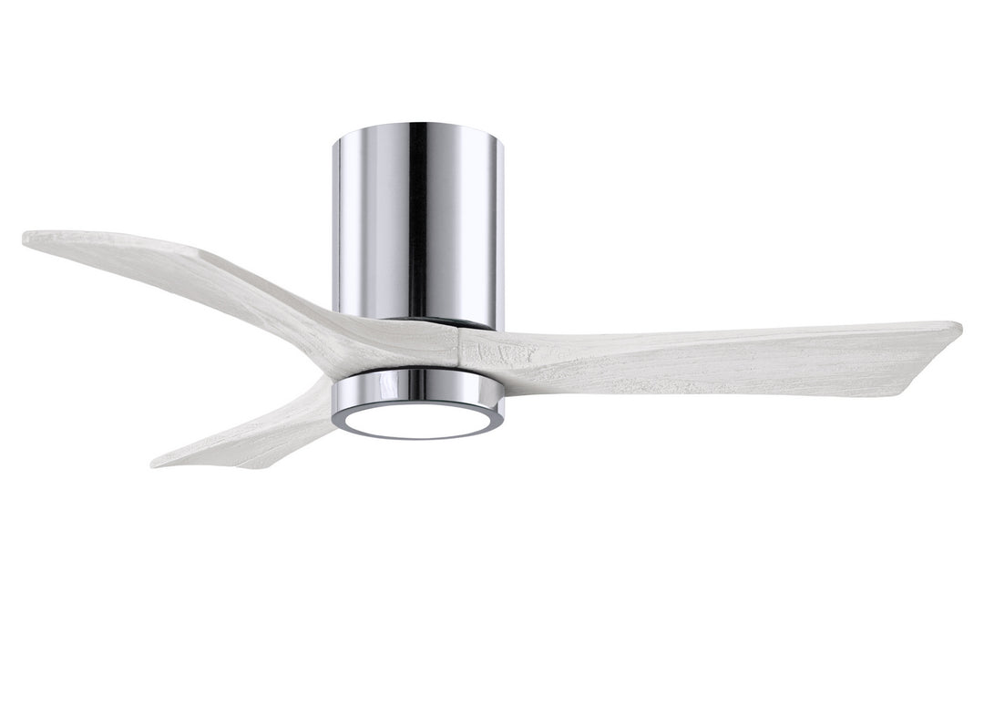 Matthews Fan Company Irene IR3HLK-CR-MWH-42 Ceiling Fan 42 - Polished Chrome, Matte White/