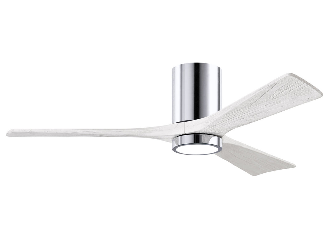 Matthews Fan Company Irene IR3HLK-CR-MWH-52 Ceiling Fan 52 - Polished Chrome, Matte White/