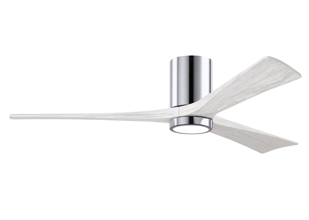 Matthews Fan Company Irene IR3HLK-CR-MWH-60 Ceiling Fan 60 - Polished Chrome, Matte White/