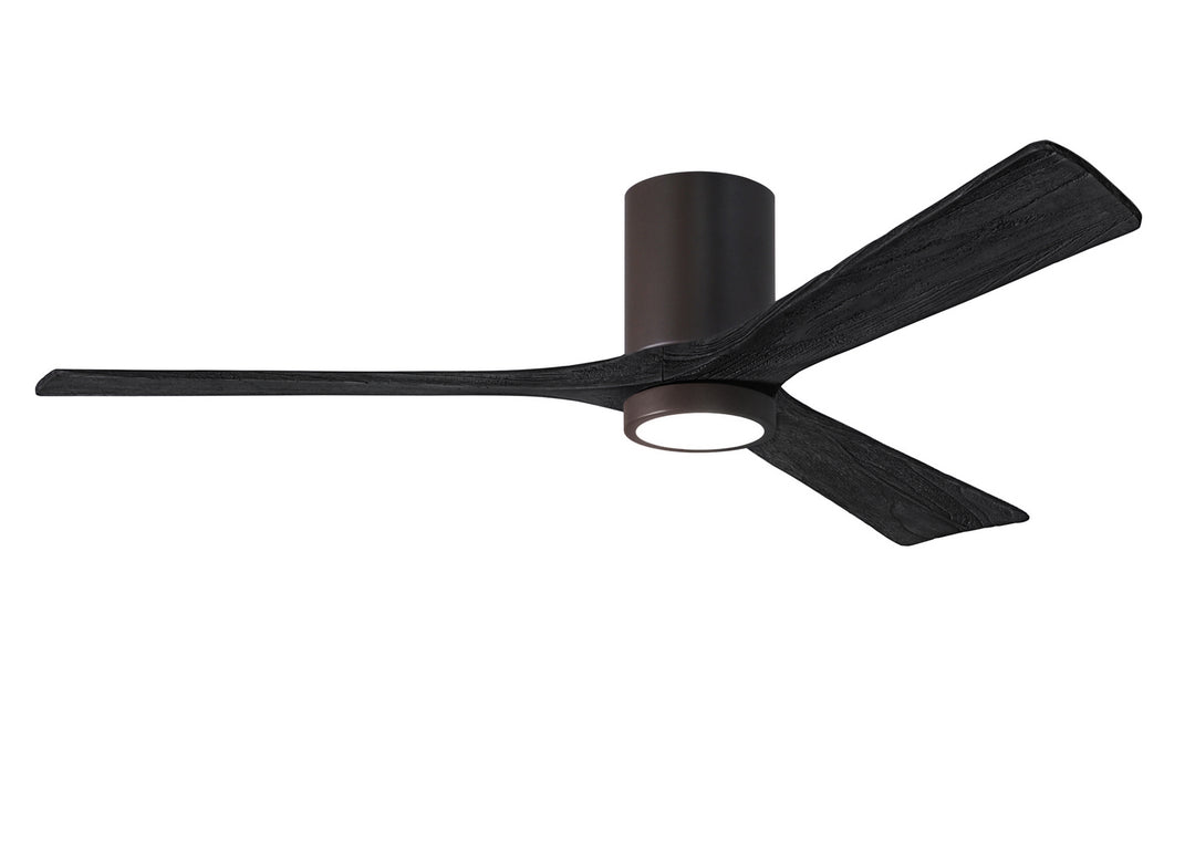 Matthews Fan Company Irene IR3HLK-TB-BK-60 Ceiling Fan 60 - Textured Bronze, Matte Black/