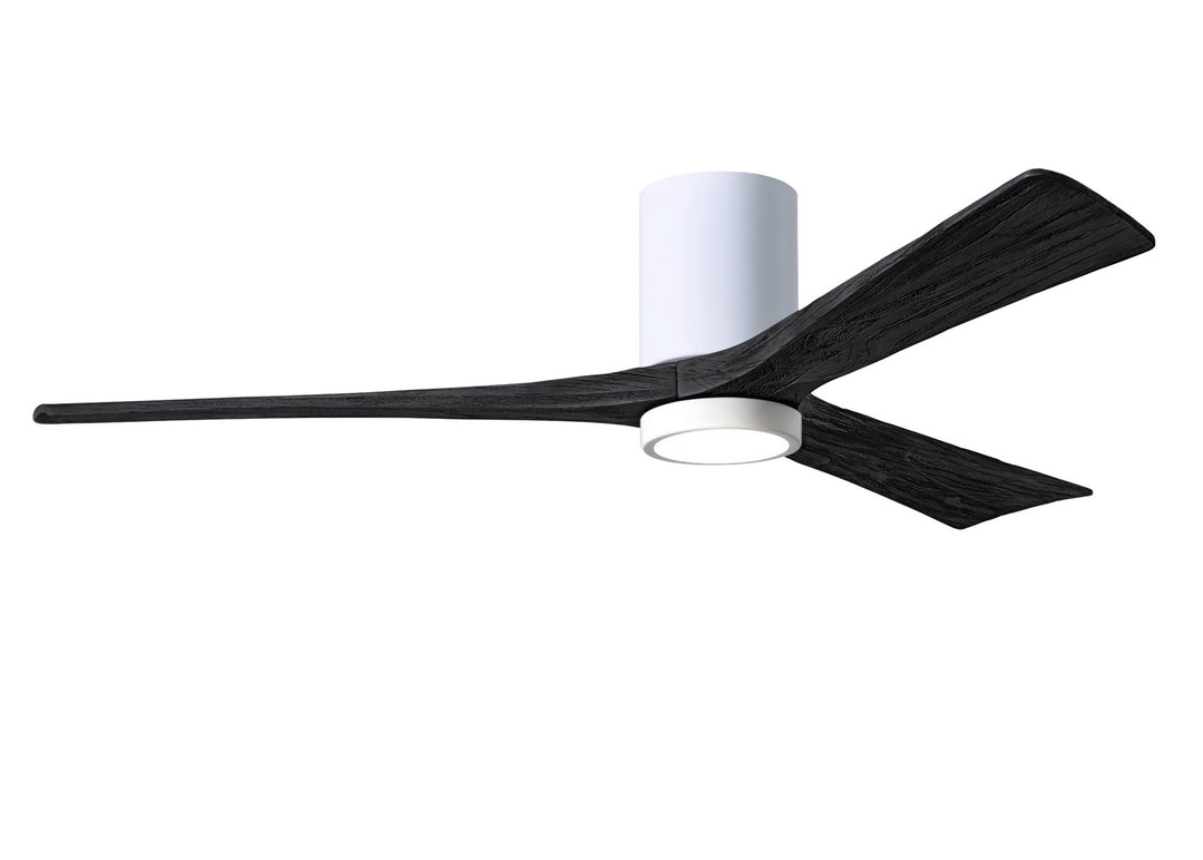 Matthews Fan Company Irene IR3HLK-WH-BK-60 Ceiling Fan 60 - White, Matte Black/