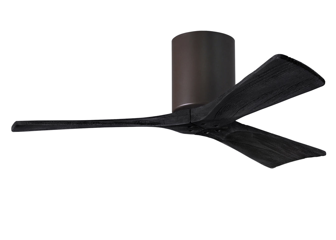 Matthews Fan Company Irene IR3H-TB-BK-42 Ceiling Fan 42 - Textured Bronze, Matte Black/