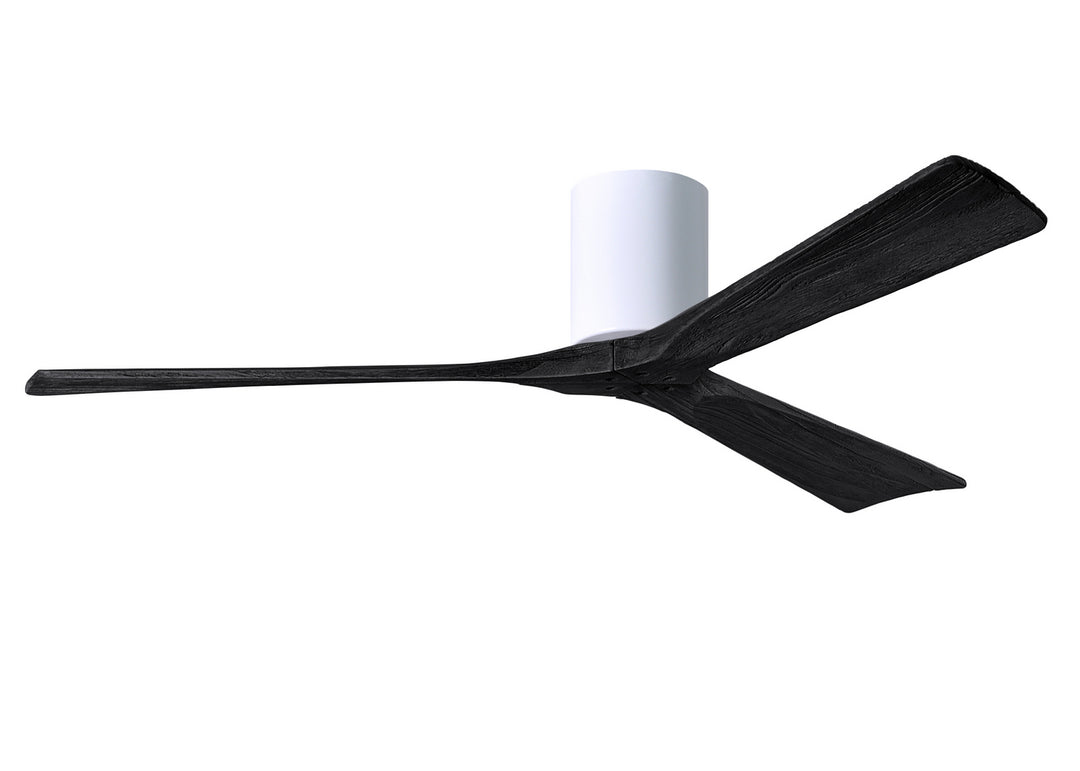 Matthews Fan Company Irene IR3H-WH-BK-60 Ceiling Fan 60 - White, Matte Black/