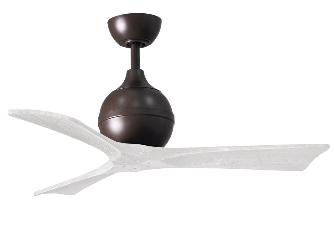 Matthews Fan Company Irene IR3-TB-MWH-42 Ceiling Fan 42 - Textured Bronze, Matte White/