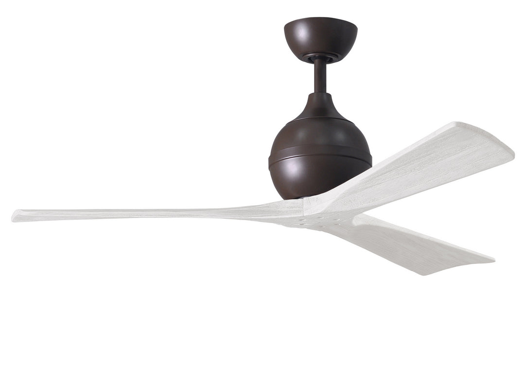 Matthews Fan Company Irene IR3-TB-MWH-52 Ceiling Fan 52 - Textured Bronze, Matte White/