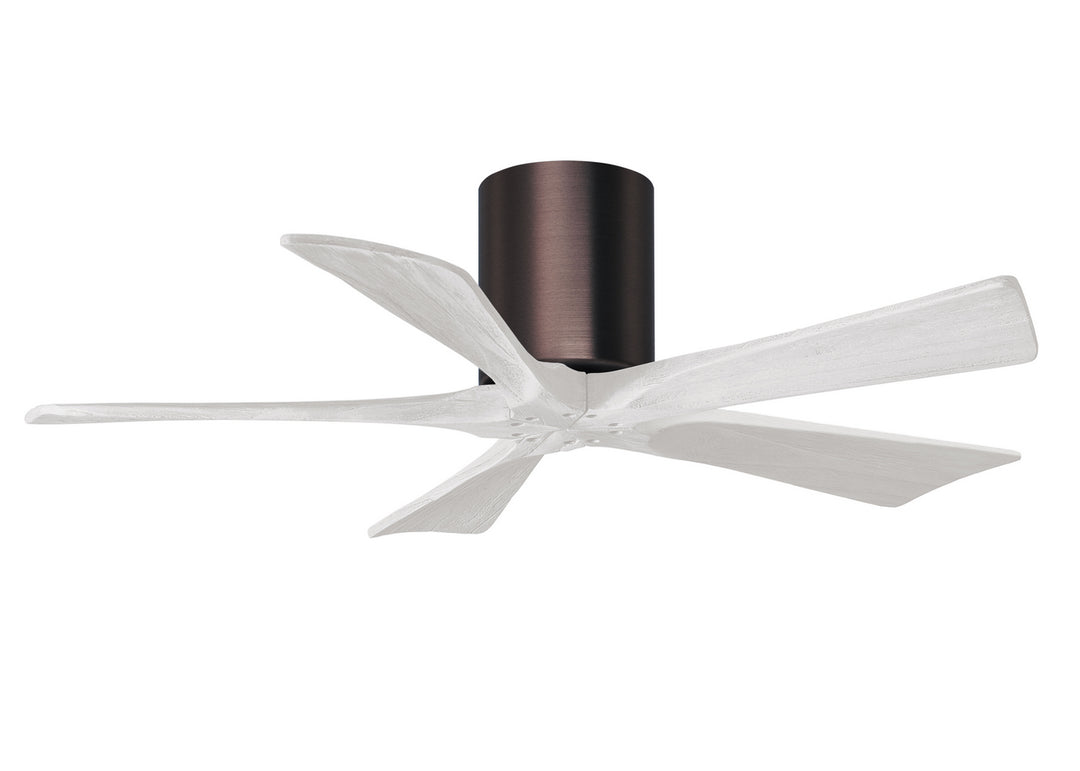 Matthews Fan Company Irene IR5H-BB-MWH-42 Ceiling Fan 42 - Brushed Bronze, Matte White/