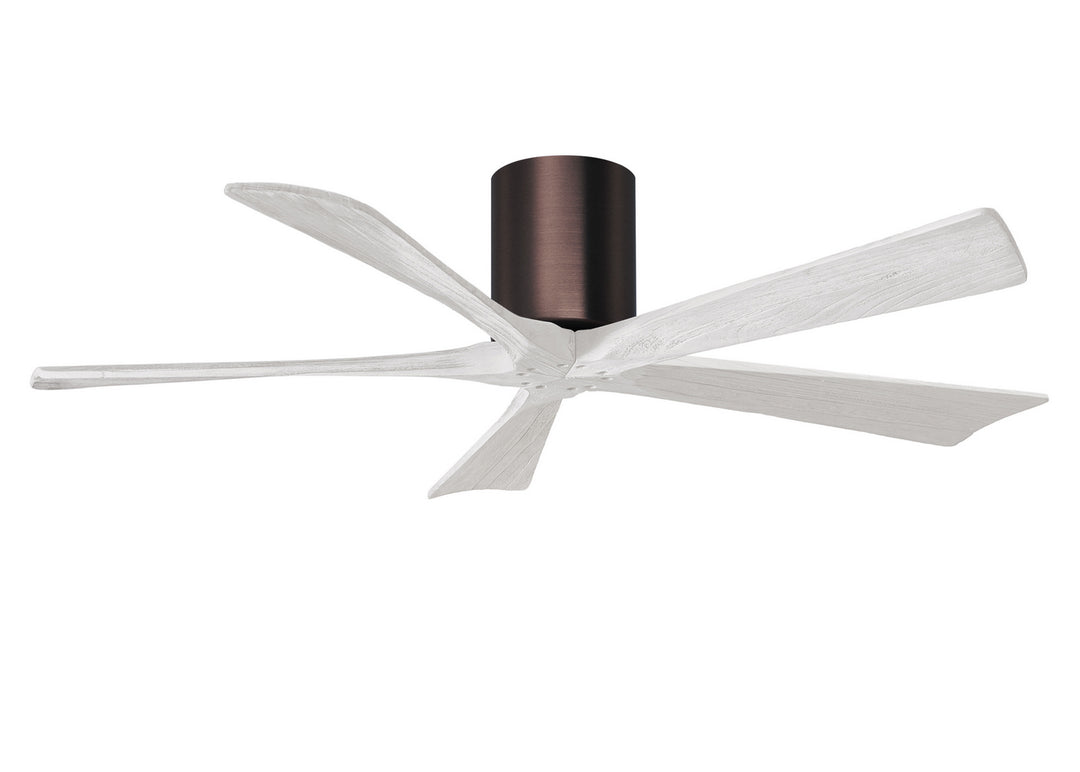 Matthews Fan Company Irene IR5H-BB-MWH-52 Ceiling Fan 52 - Brushed Bronze, Matte White/