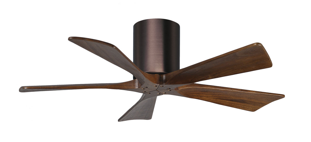 Matthews Fan Company Irene IR5H-BB-WA-42 Ceiling Fan 42 - Brushed Bronze, Walnut/