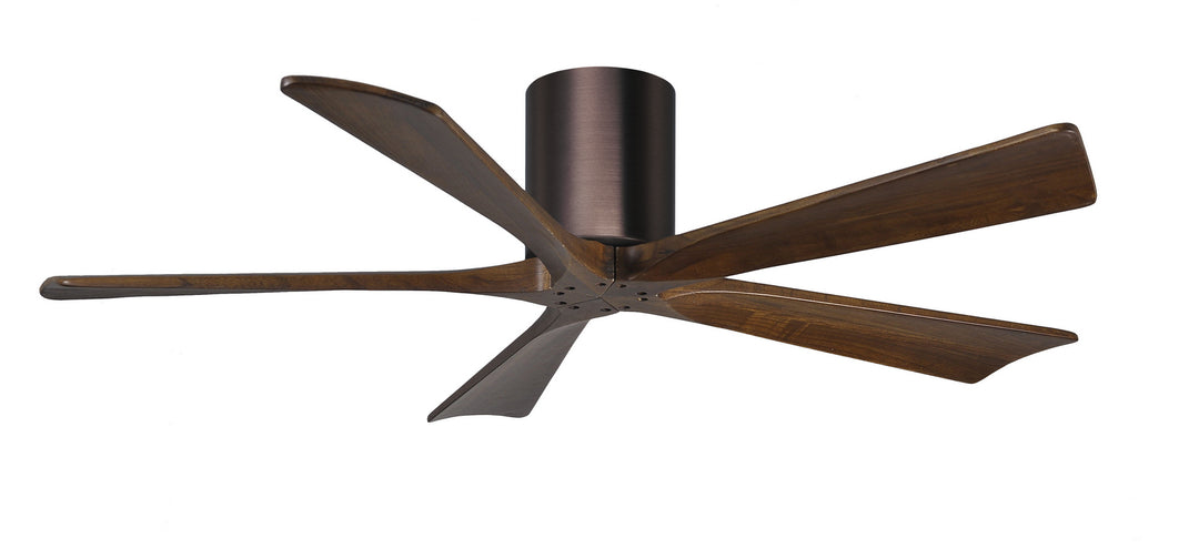 Matthews Fan Company Irene IR5H-BB-WA-52 Ceiling Fan 52 - Brushed Bronze, Walnut/