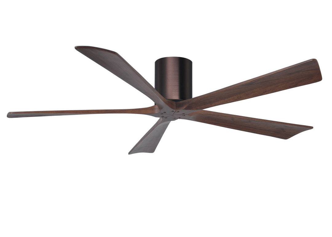 Matthews Fan Company Irene IR5H-BB-WA-60 Ceiling Fan 60 - Brushed Bronze, Walnut/