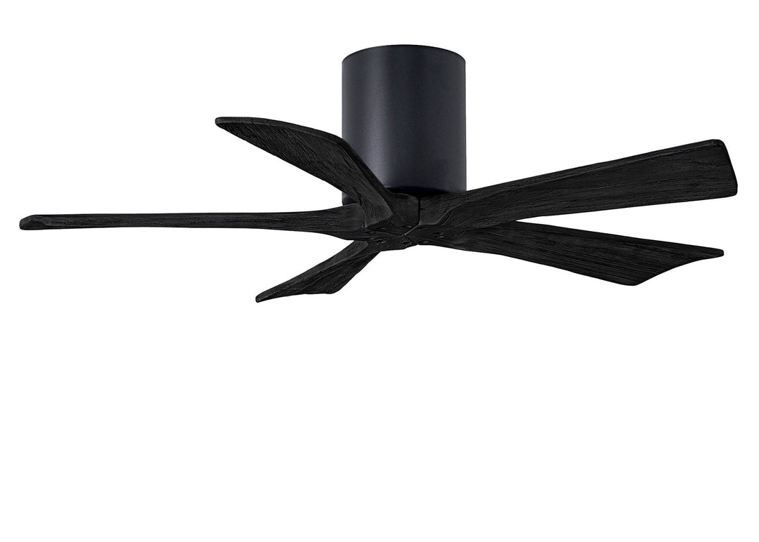 Matthews Fan Company Irene IR5H-BK-BK-42 Ceiling Fan 42 - Matte Black, Matte Black/