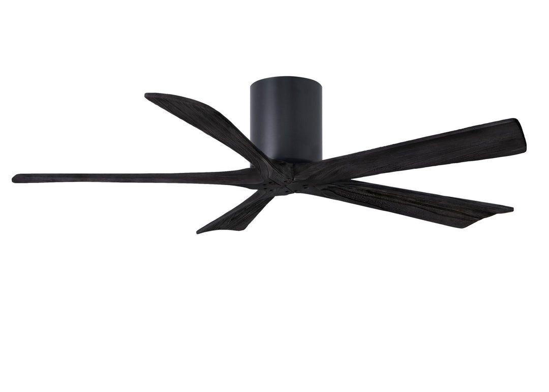 Matthews Fan Company Irene IR5H-BK-BK-52 Ceiling Fan 52 - Matte Black, Matte Black/