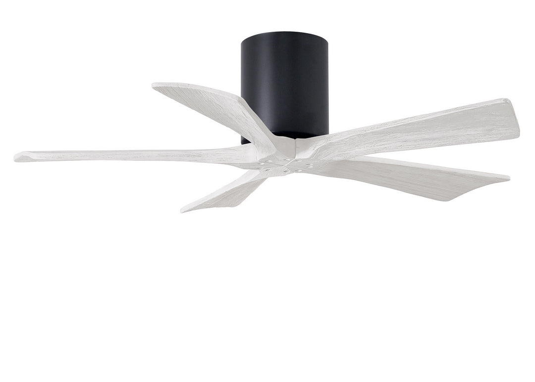 Matthews Fan Company Irene IR5H-BK-MWH-42 Ceiling Fan 42 - Matte Black, Matte White/