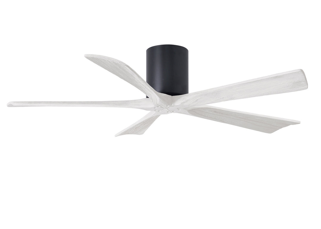 Matthews Fan Company Irene IR5H-BK-MWH-52 Ceiling Fan 52 - Matte Black, Matte White/