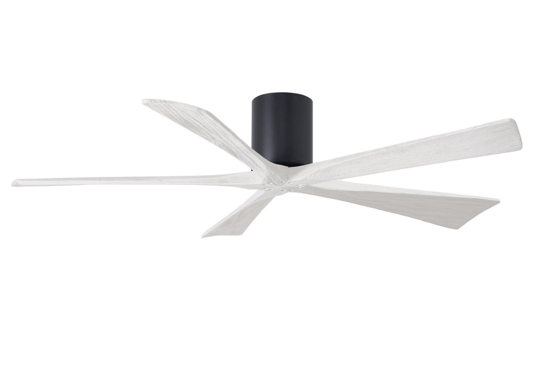 Matthews Fan Company Irene IR5H-BK-MWH-60 Ceiling Fan 60 - Matte Black, Matte White/