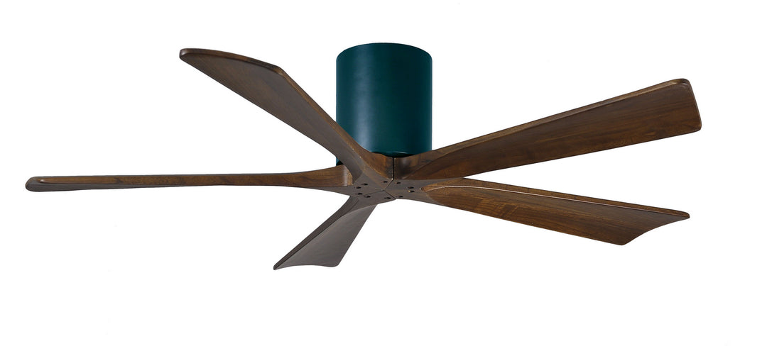 Matthews Fan Company Irene IR5H-BK-WA-52 Ceiling Fan 52 - Matte Black, Walnut Tone/