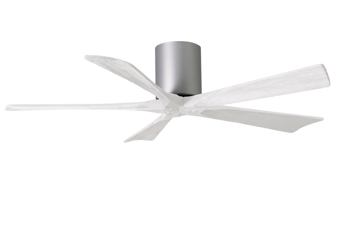 Matthews Fan Company Irene IR5H-BN-MWH-52 Ceiling Fan 52 - Brushed Nickel, Matte White/