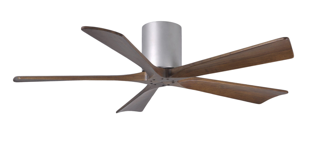 Matthews Fan Company Irene IR5H-BN-WA-52 Ceiling Fan 52 - Brushed Nickel, Walnut Tone/